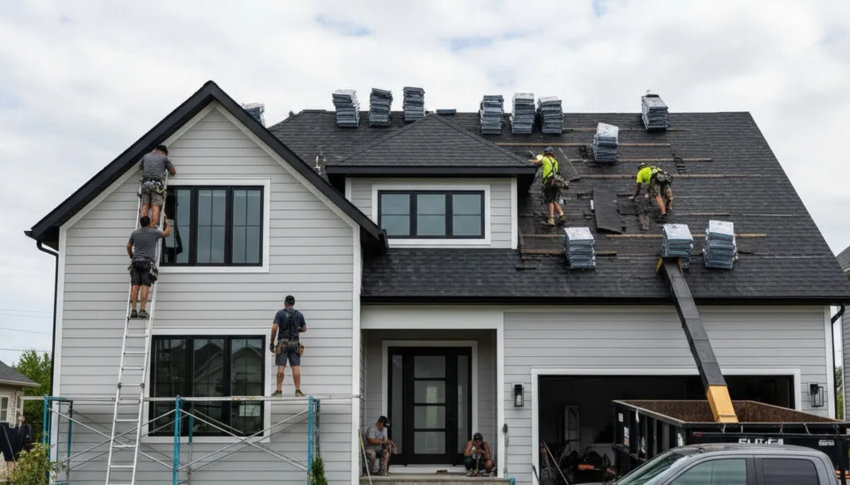 Vinyl siding and roof replacement by Next Level Exteriors in Rochester, NY