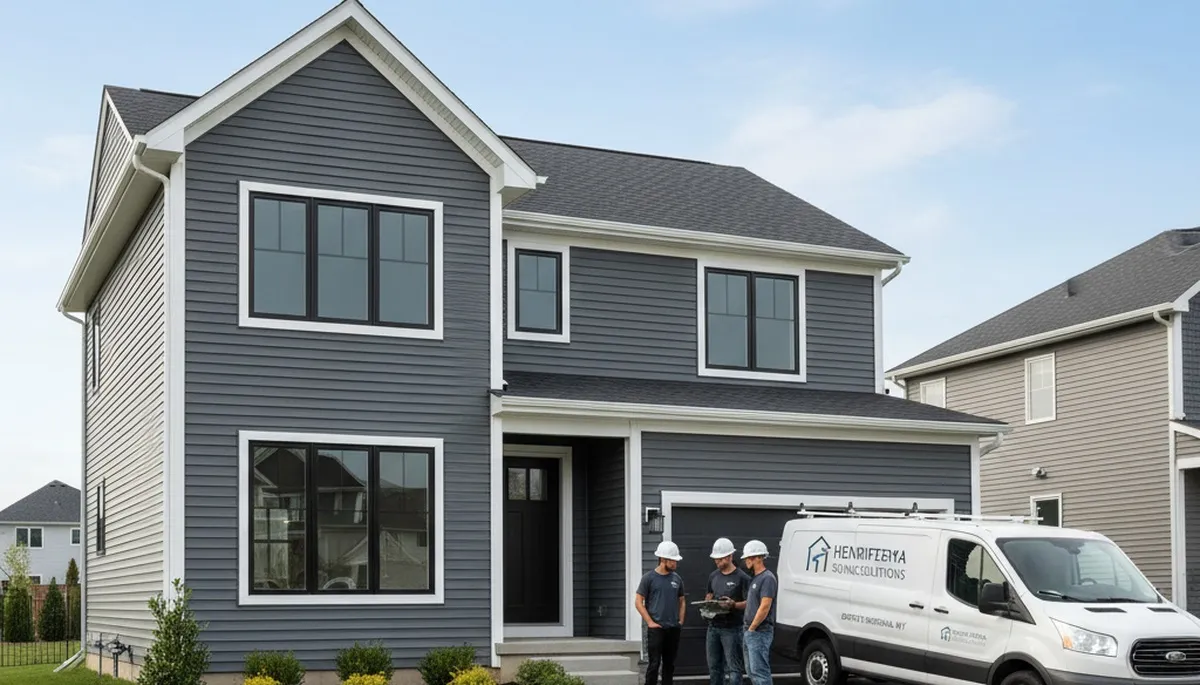 Professional vinyl siding installation on home exterior in Rochester, NY